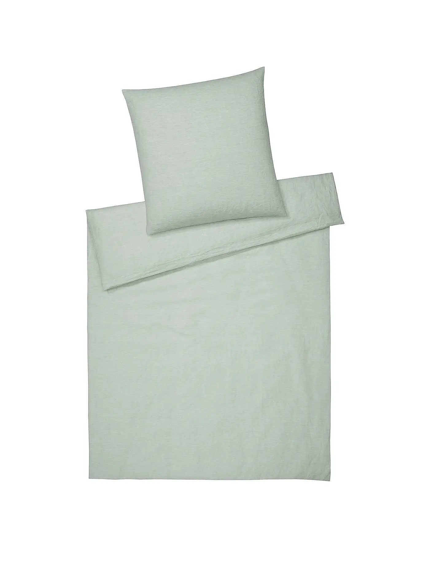 ELEGANTE | Halbleinen Bettwäsche 140x200cm BREEZE Pistazie | 